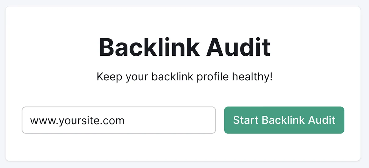 Backlink Audit 工具