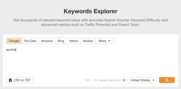 Keywords Explorer