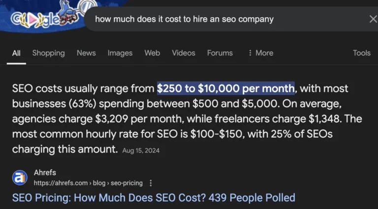 凭借新增章节赢得 featured snippet（精选摘要）的示例