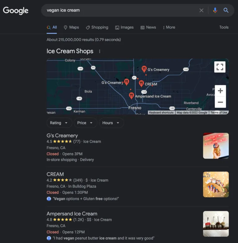 Google Map Pack(地图包)