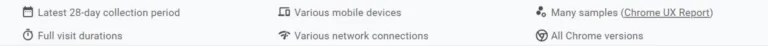 关于 CrUX 数据的更多信息