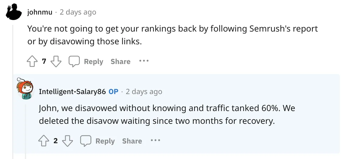 Reddit 上有人在一个 SEO 工具中拒绝