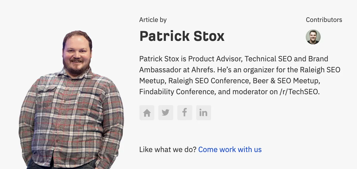 Patrick Stox 的作者简介