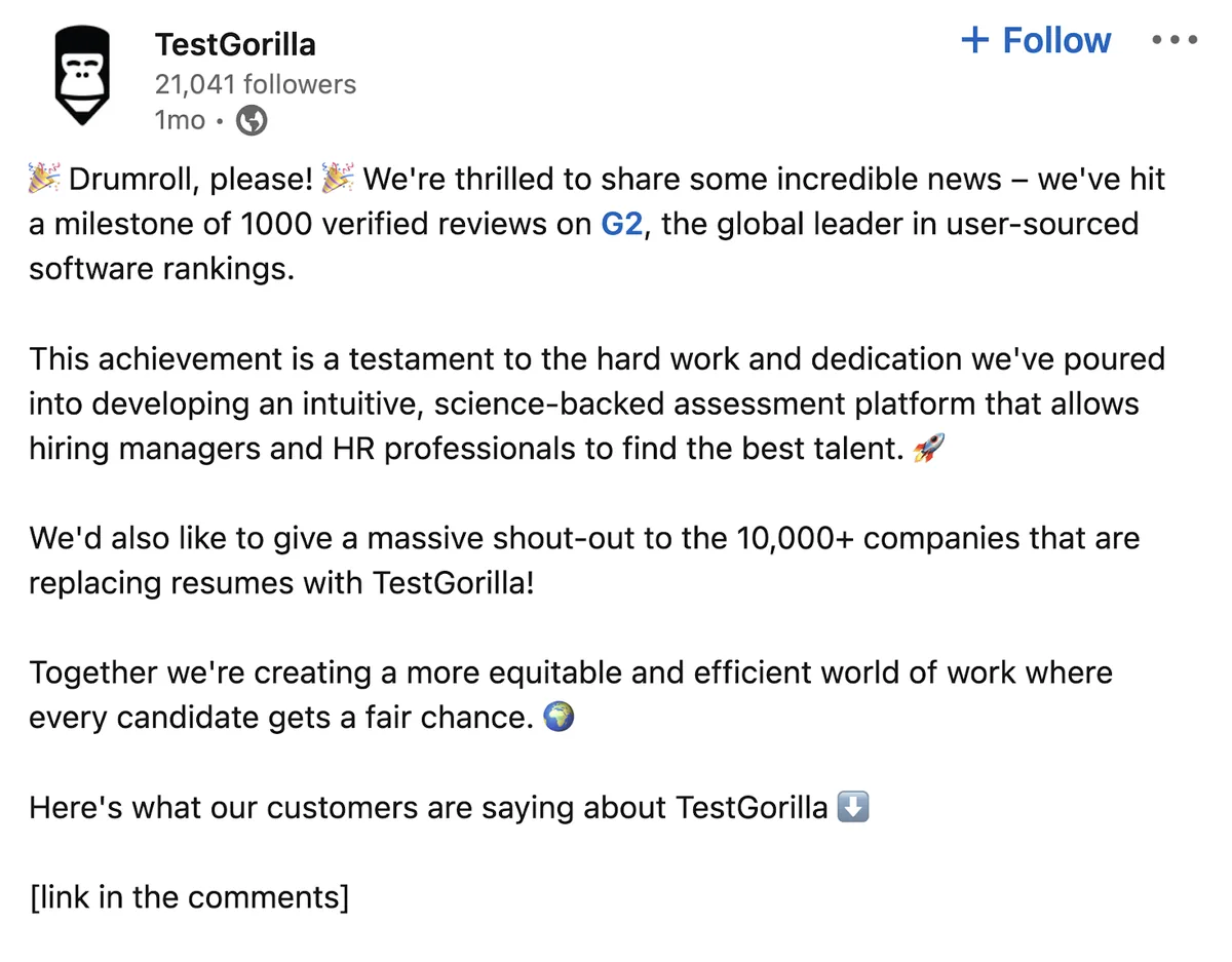 TestGorilla 的成就帖