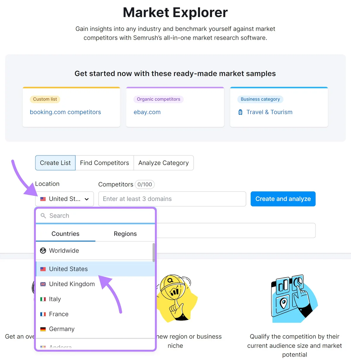 Market Explorer 工具主页