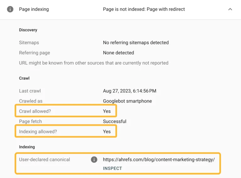在 Google Search Console 中检查页面的抓取和索引状态