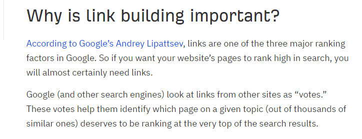 Ahrefs 有关链接建设博客文章的摘录