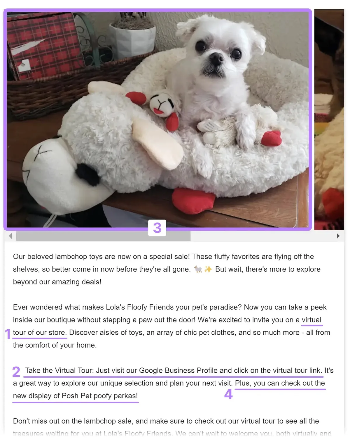 Google Business Profile 帖子,包含视觉素材、CTA 和定期更新