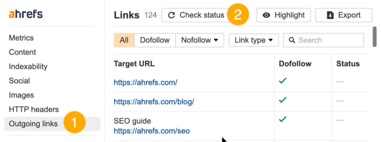 使用 Ahrefs SEO Toolbar 检查失效链接