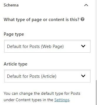 Yoast 上的 Schema 选项