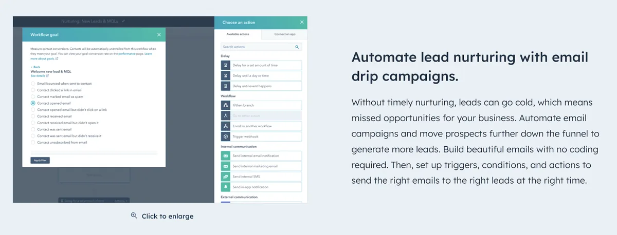 带有工作流目标的 HubSpot 着陆页