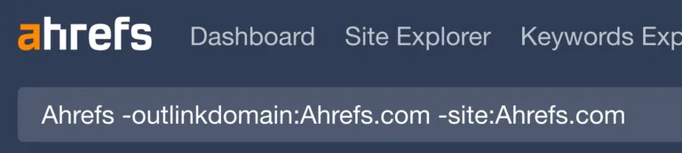 在 Web Explorer 中查找非链接提及