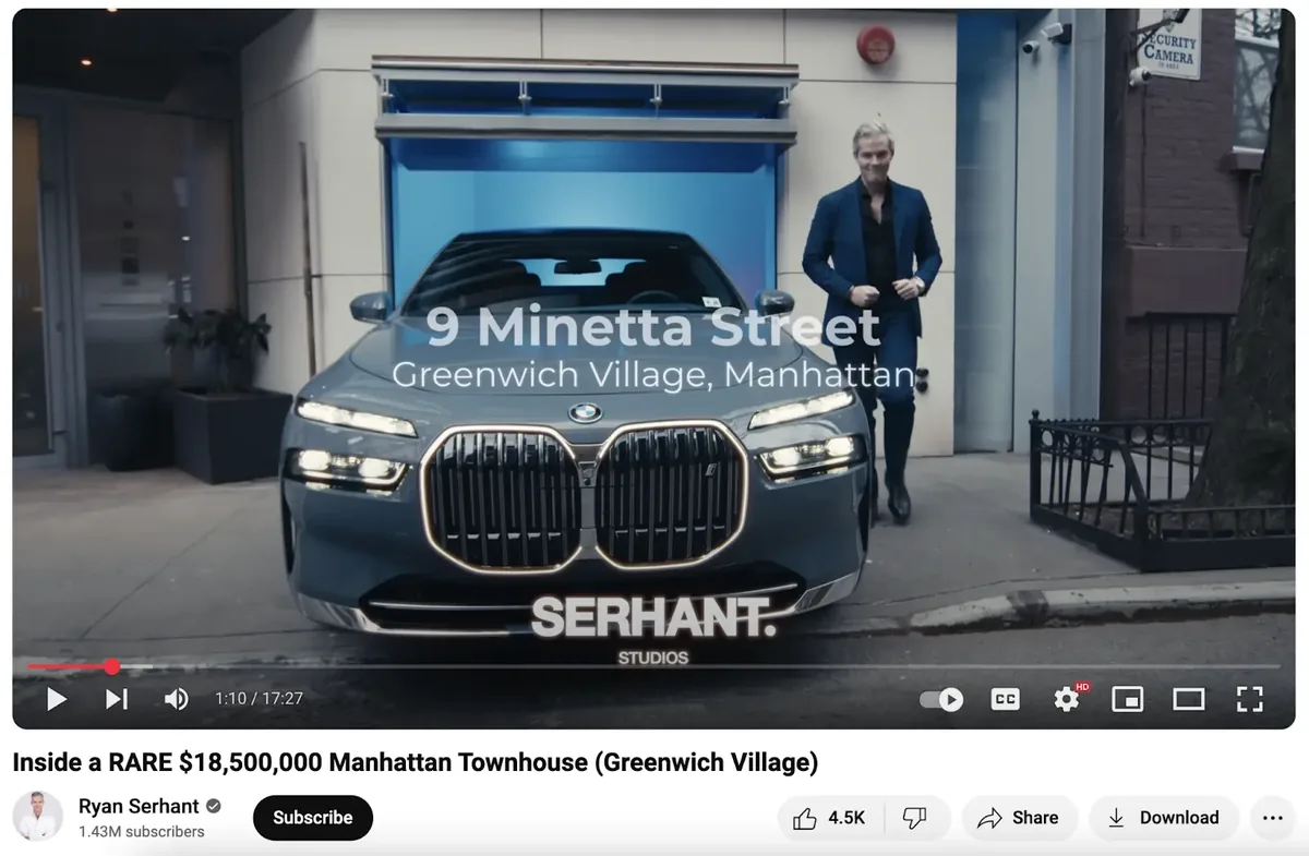 Ryan Serhant 的 YouTube 视频。