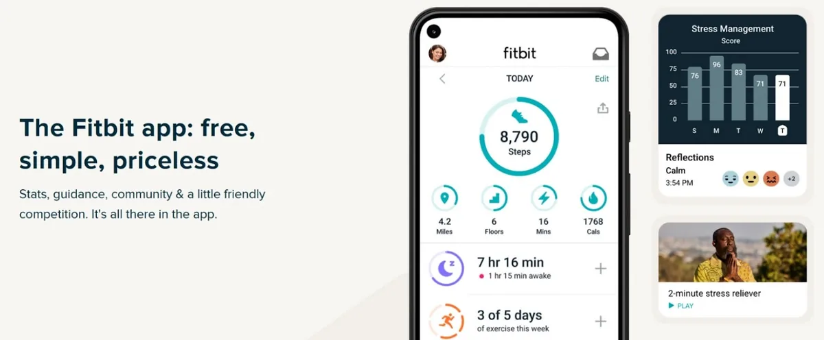 Fitbit 应用落地页