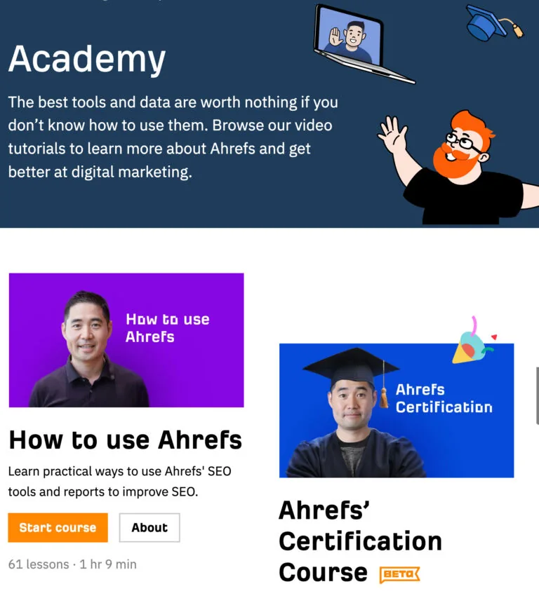 The Ahrefs Academy（Ahrefs 学院）