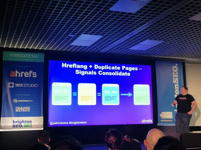 Patrick Stox 在 BrightonSEO 上展示他的 hreflang 研究