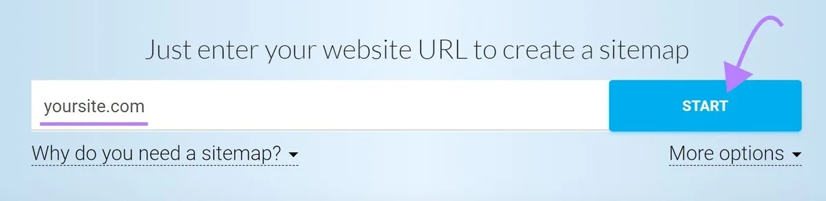 XML Sitemaps Generator 搜索栏