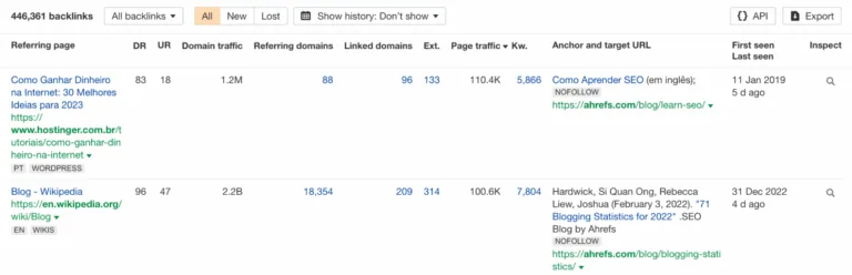 在 Ahrefs 的 Site Explorer 中查看你的反向链接