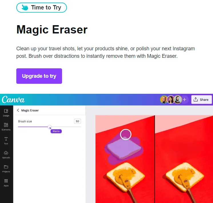 品牌声音示例：Canva