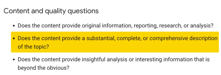 Google 的 Helpful Content 指南问道