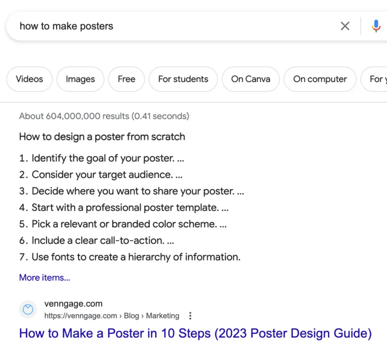 “how to make posters”的精选摘要