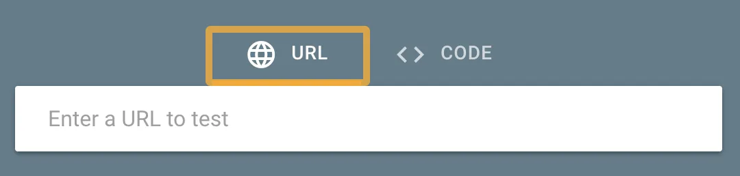 URL 选择器，来自 Rich Results Test