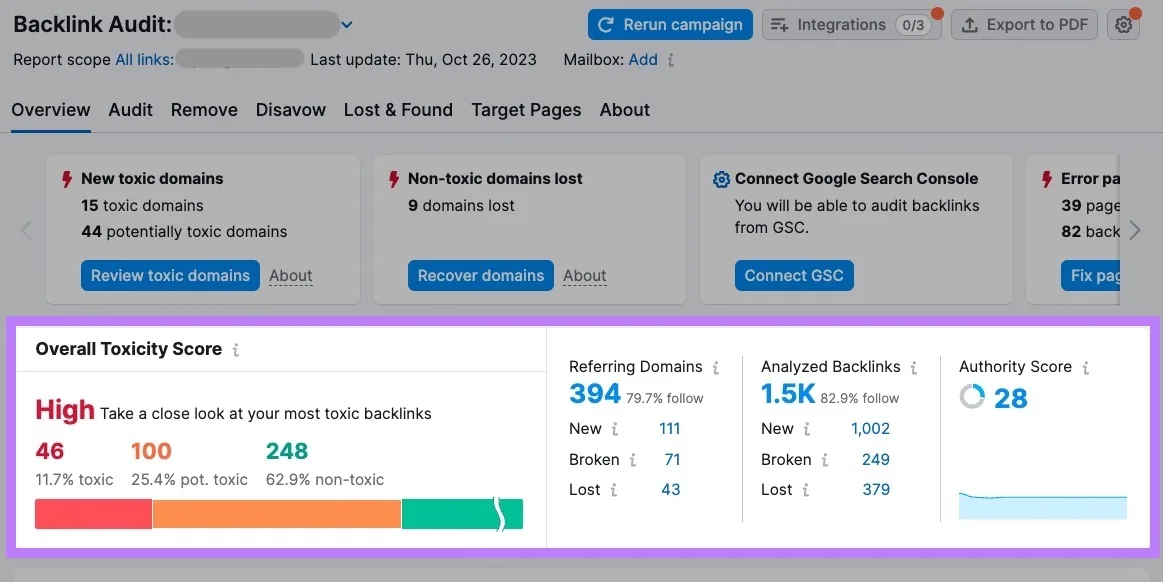 你可以借助 Semrush 的反向链接审核工具中的毒性评分指标,快速评估反向链接资料的健康状况。反向链接审核概览仪表盘中高亮显示了“总体毒性评分”部分。用反向链接审核工具检查你网站的毒性评分。免费试用 →。广告插图。造成有毒反向链接的 9 种做法。让我们来探讨会产生有毒反向链接的九种做法。1. 付费购买链接。你绝不应以金钱、商品或服务换取标准的 follow 链接(即可能传递 SEO 权重或 PageRank 的链接)。如果你用金钱、商品或服务换取链接,链接创建方应将链接标注为合适的类型(即把它变成 nofollow 链接)。方法是在链接的 HTML 代码中添加以下 nofollow 属性之一:rel=