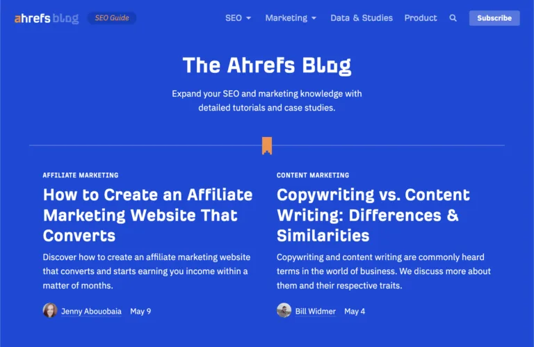Ahrefs 的博客