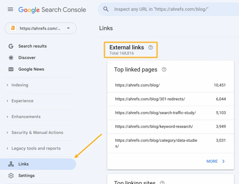 如何在 Google Search Console 中检查反向链接