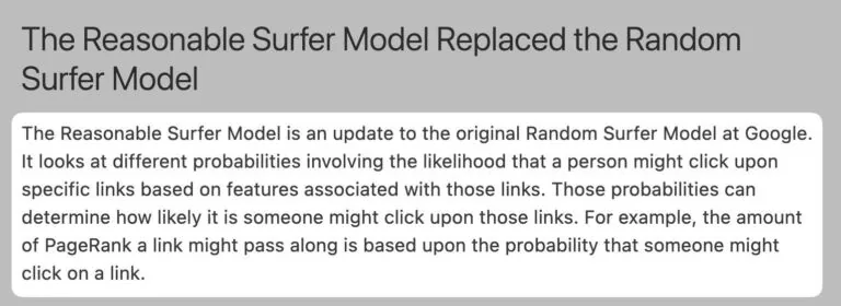 Reasonable Surfer Model(理性冲浪者模型)说明