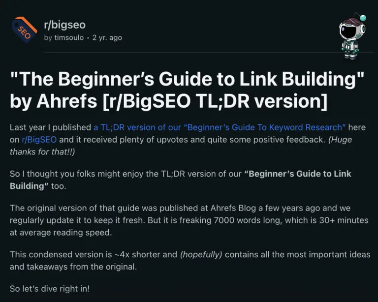 Reddit 上 push 策略的示例