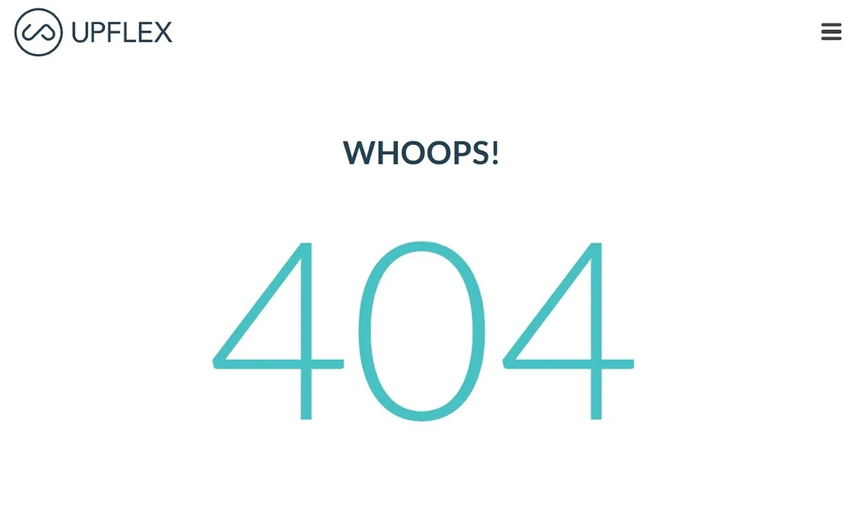 “404 错误”页面示例