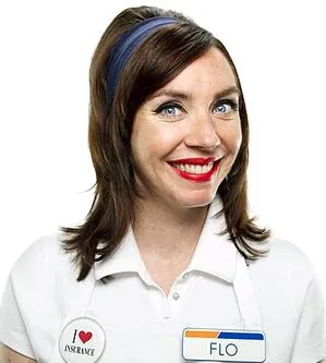 Progressive Insurance 广告角色 Flo 的图片