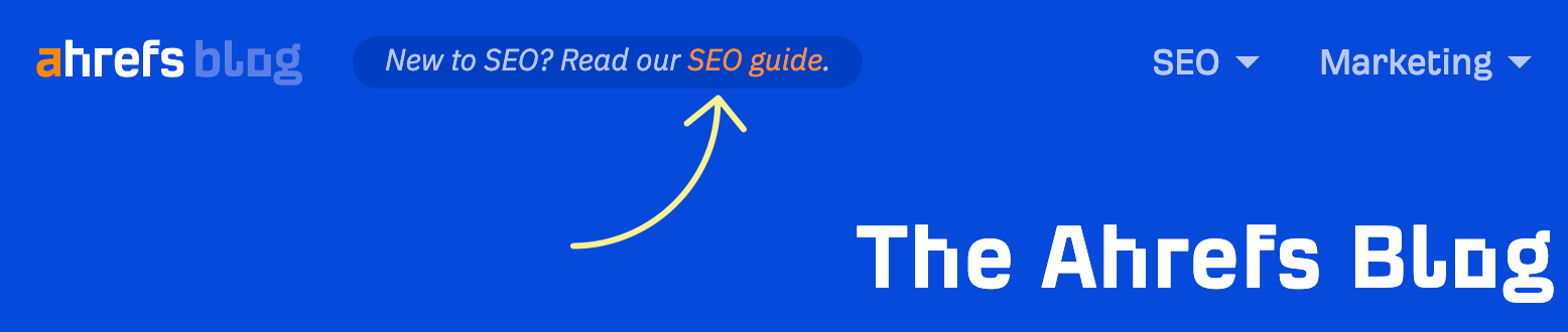 Ahrefs 初学者 SEO 指南的链接