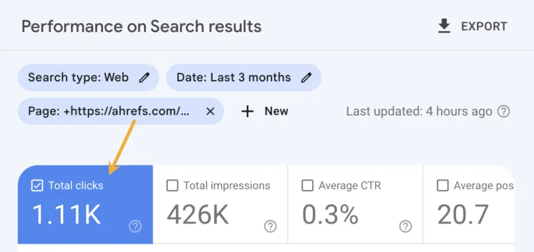 在 Google Search Console 中查看页面级自然流量