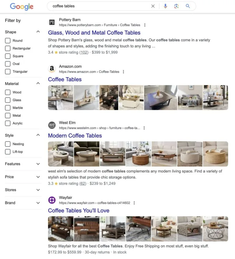 “coffee tables”的靠前结果