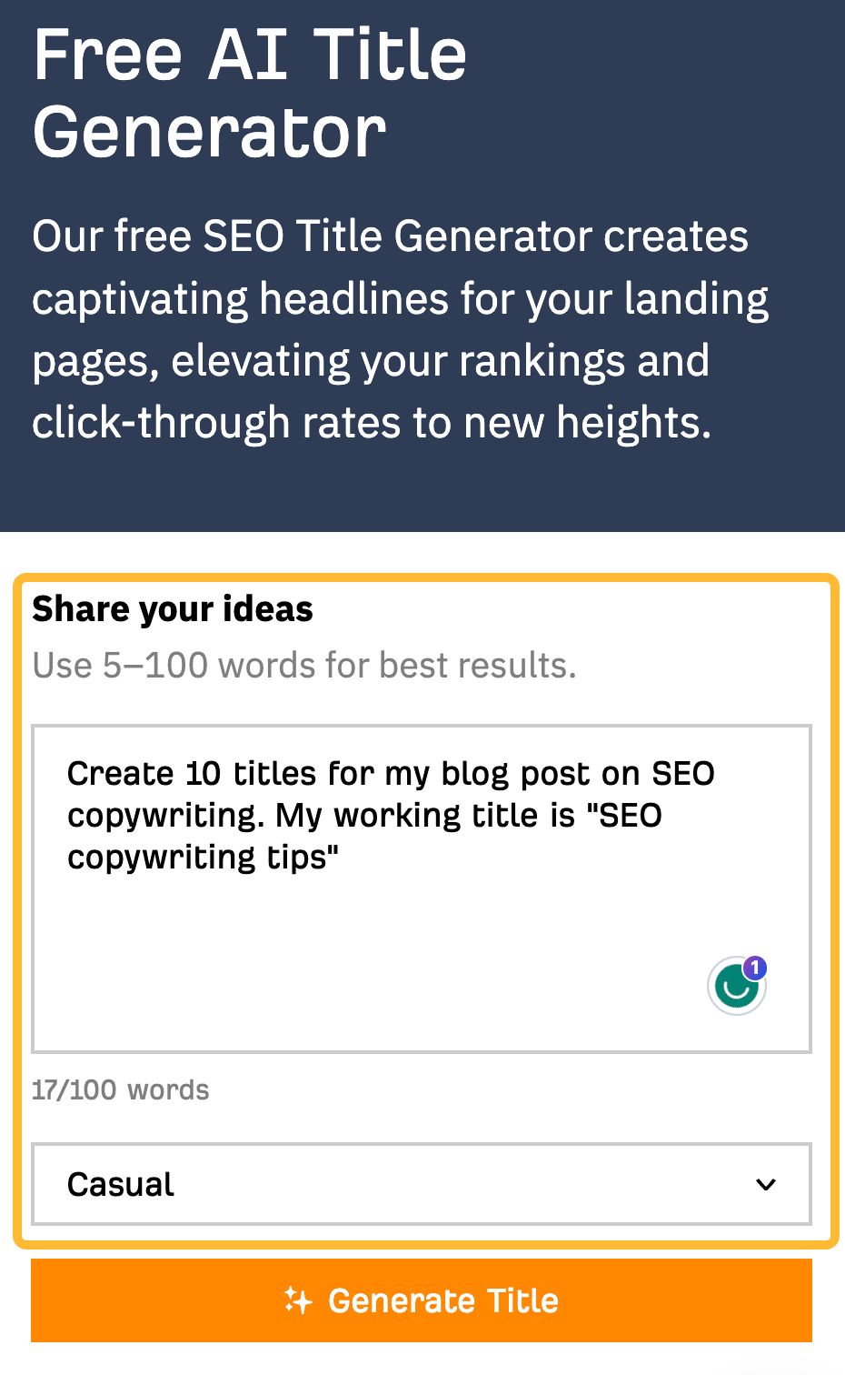 Ahrefs AI 生成器