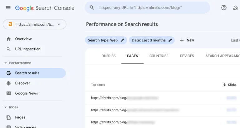 如何在 Google Search Console 中查找热门页面