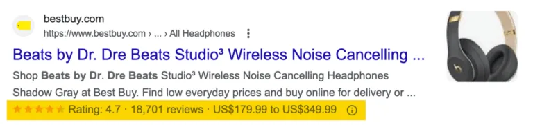 Google SERP 上的富媒体摘要