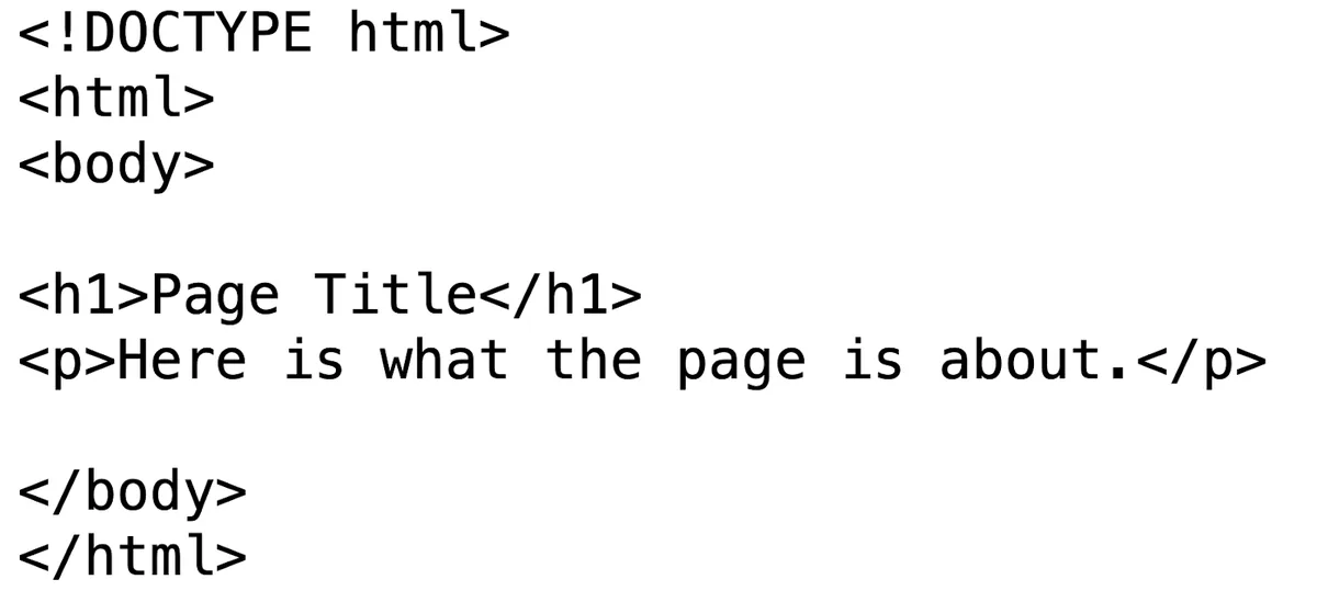 一个简单的 HTML 文件示例