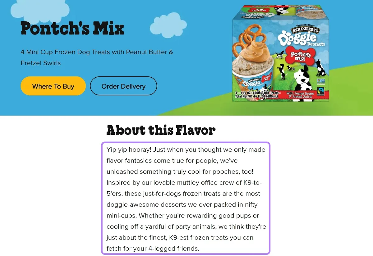Ben & Jerry’s Pontch's Mix 落地页
