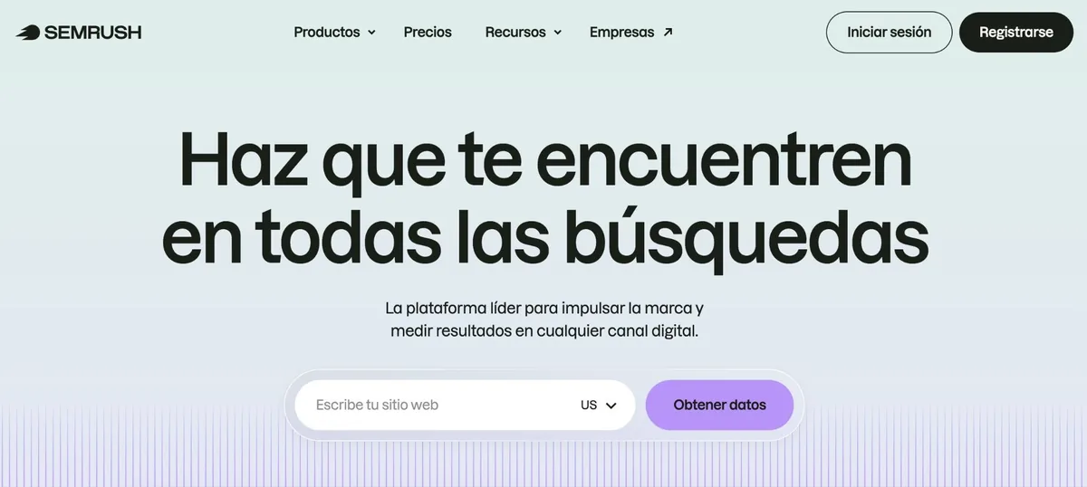 西班牙语版的 Semrush 首页。