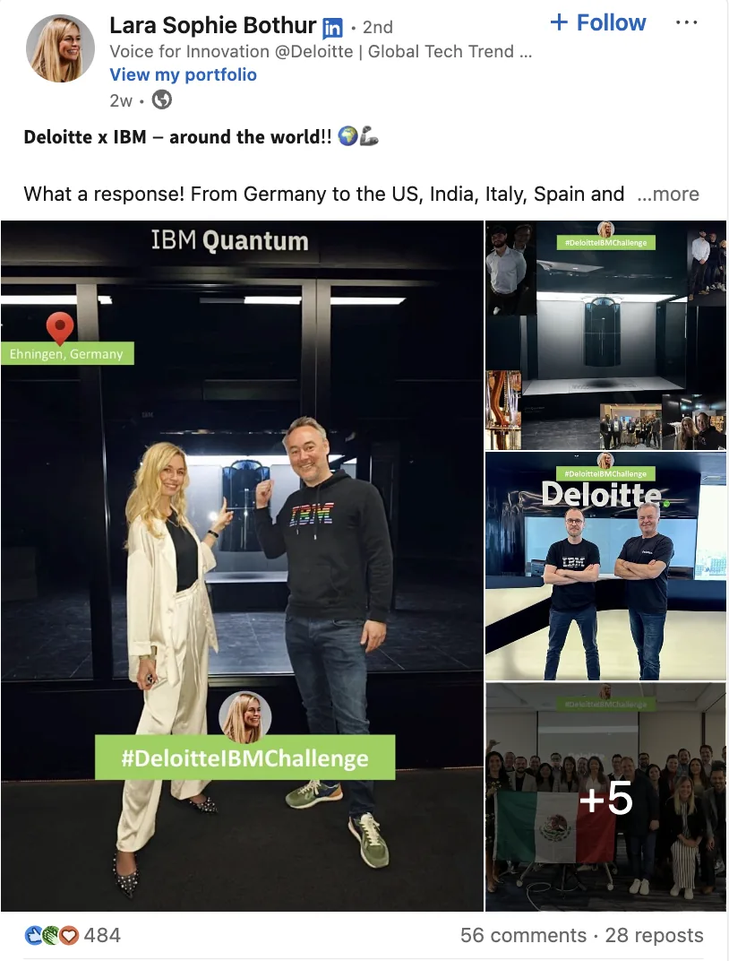 思想领导力示例:Deloitte 的 Lara Sophie Bothur