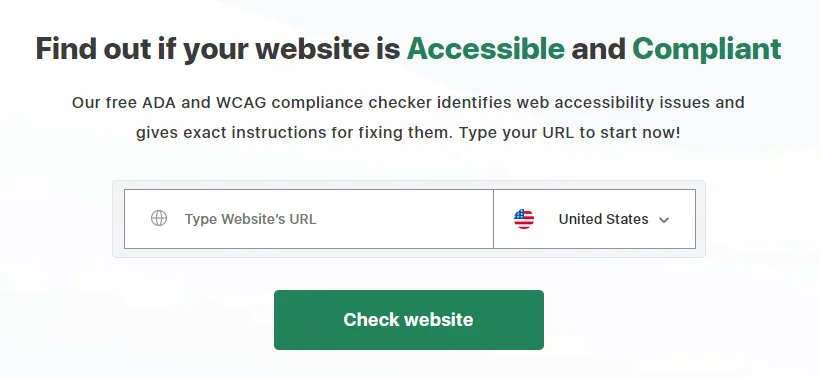 Accessibility Checker 首页