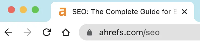 标题标签在浏览器中的显示效果