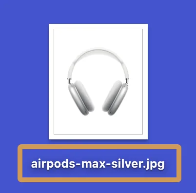 一副 AirPods 的图片文件名