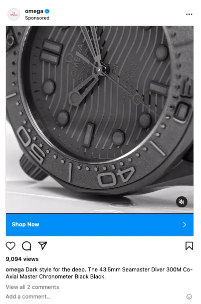 “omega”的 Instagram 广告