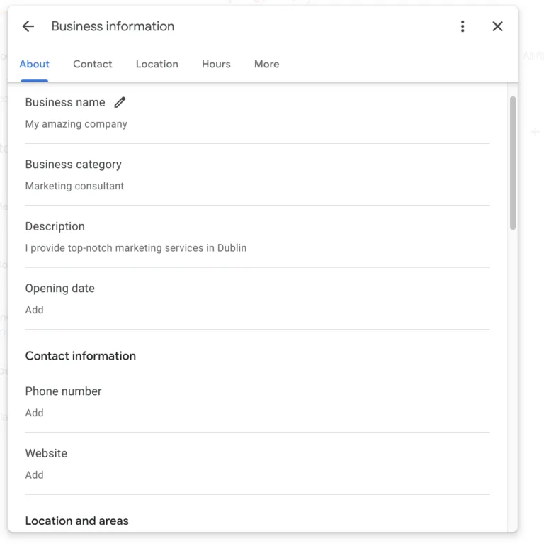 Google 商家资料管理