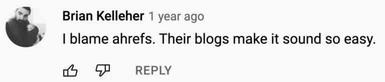 YouTube 评论者责怪 Ahrefs 把失效链接建设说得太简单
