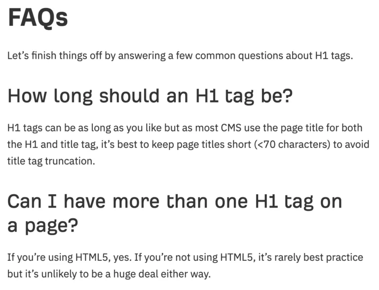 FAQ 区块示例